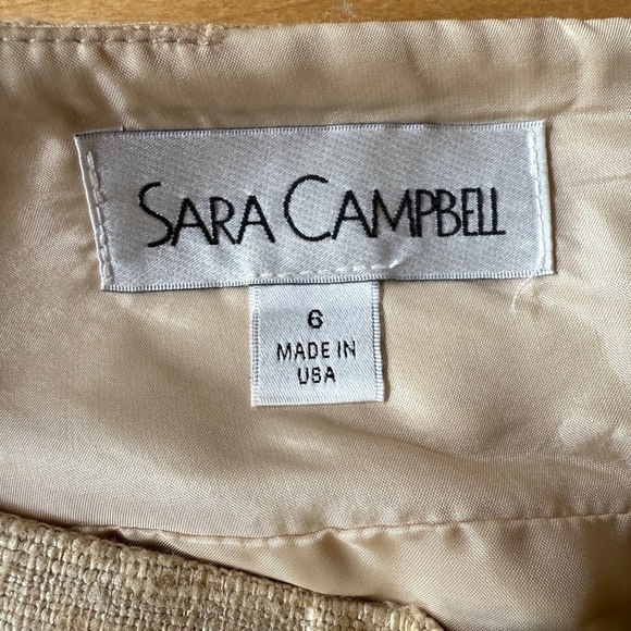 SARA CAMPBELL PENCIL SKIRT SILK CAREER ELEGANT LUXURY CLASSIC TIMELESS OFFICE 6 - Picture 10 of 11